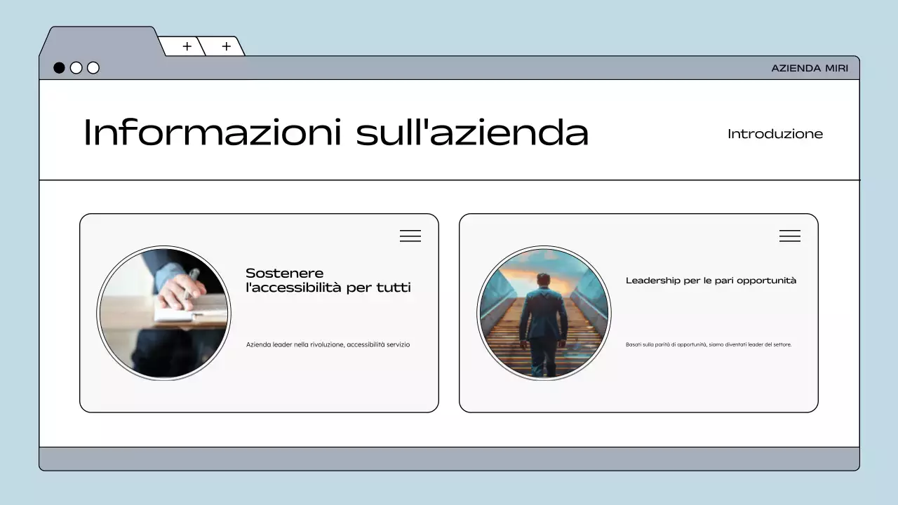 linea guida blu per i dipendenti moderni