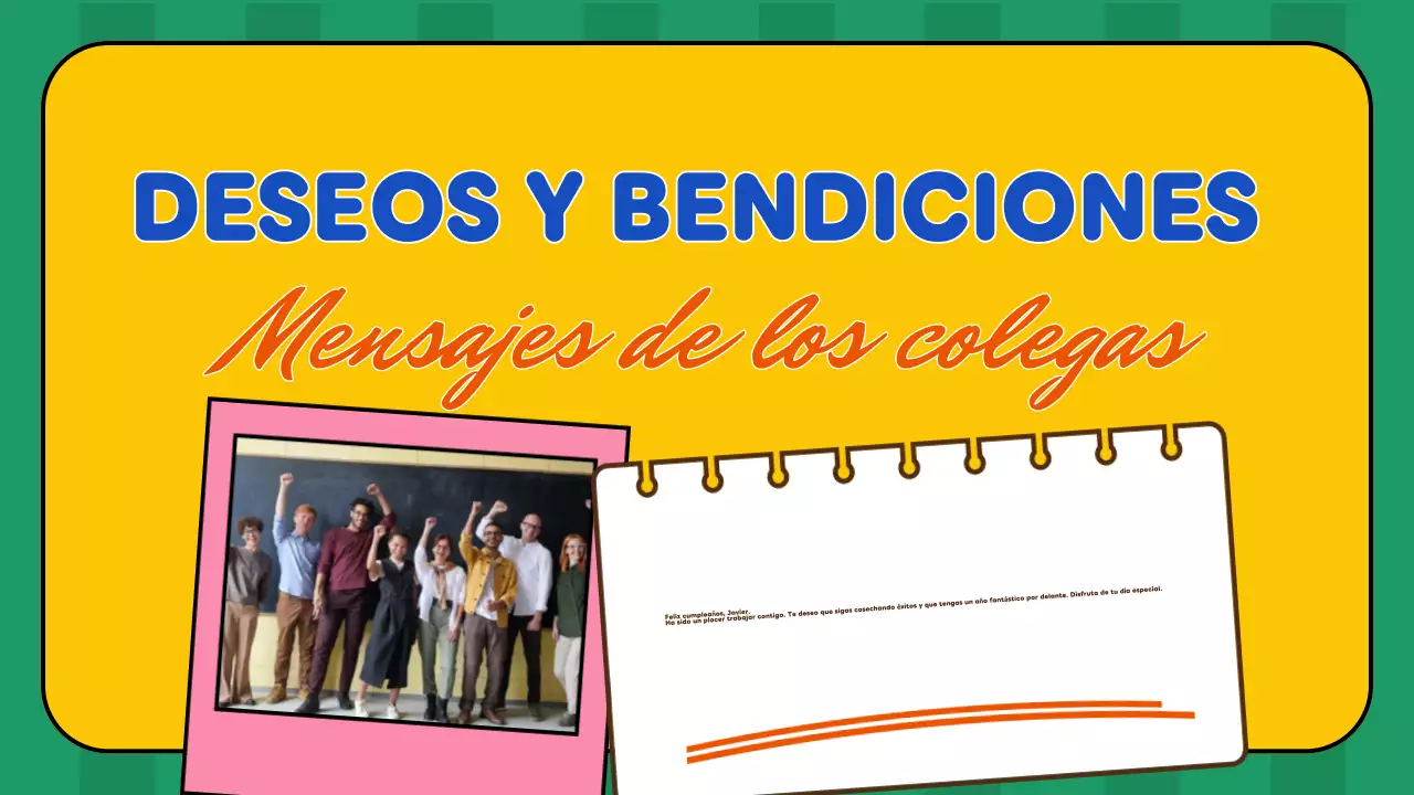 presentación de cumpleaños retro amarillo