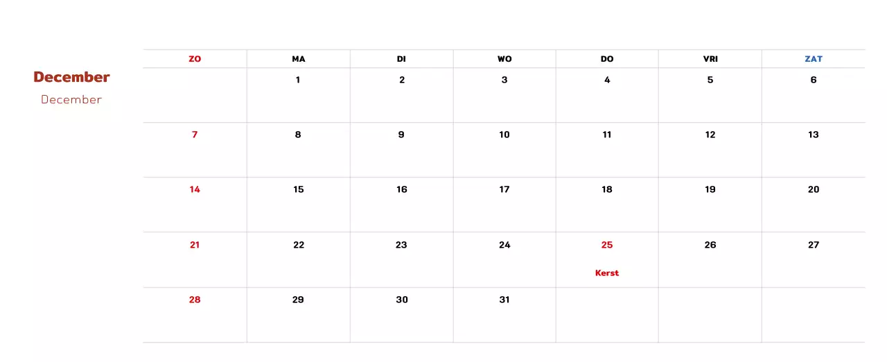 Nieuwjaarskalender met een warme geïllustreerde uitstraling