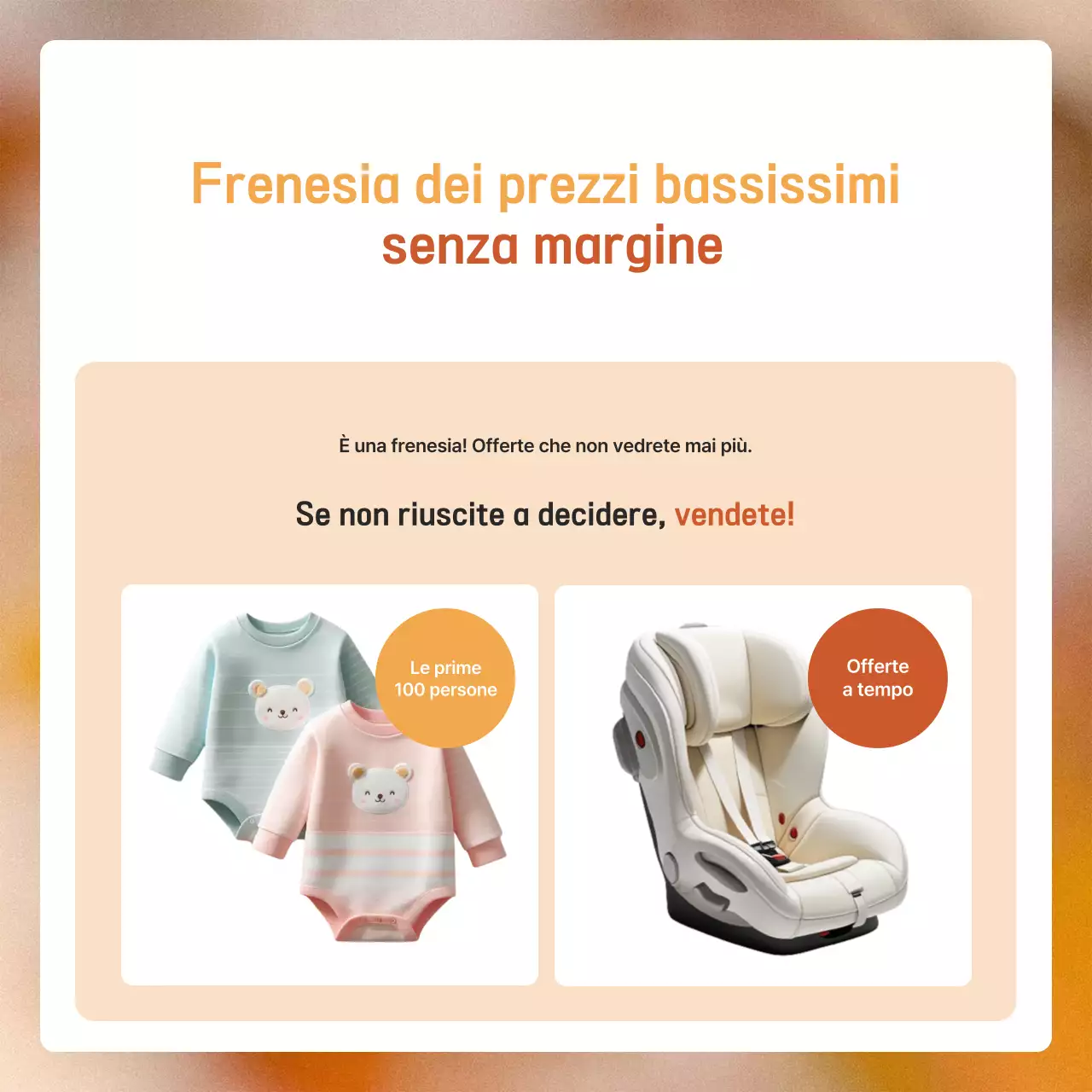 Evento arancione moderno d'autunno