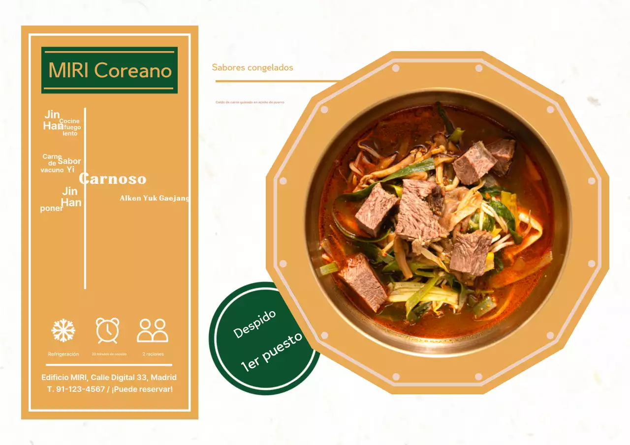 Acerca del Kit de Comida Coreana Beige