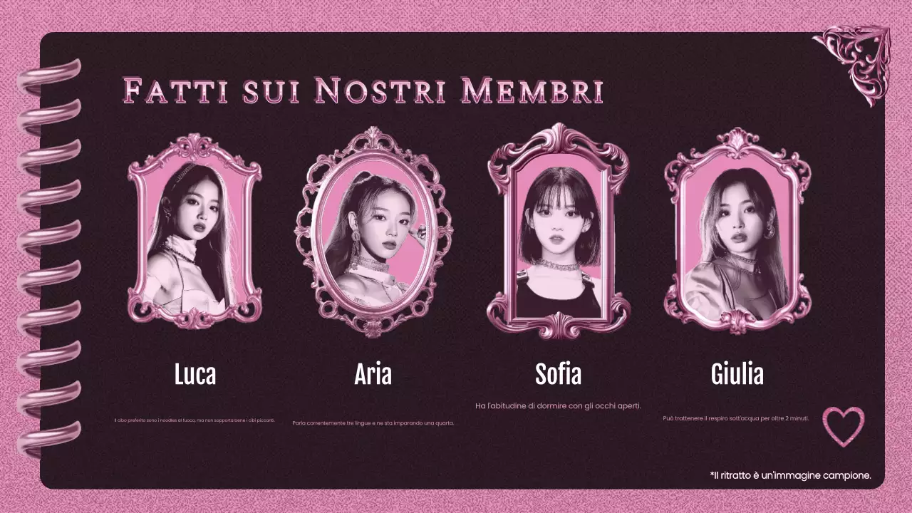 promozione K-pop rosa di tendenza