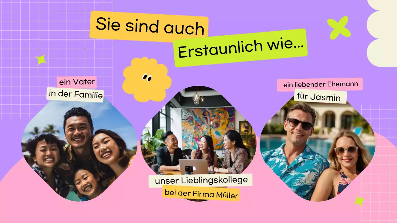 gelbe moderne Geburtstagskarte