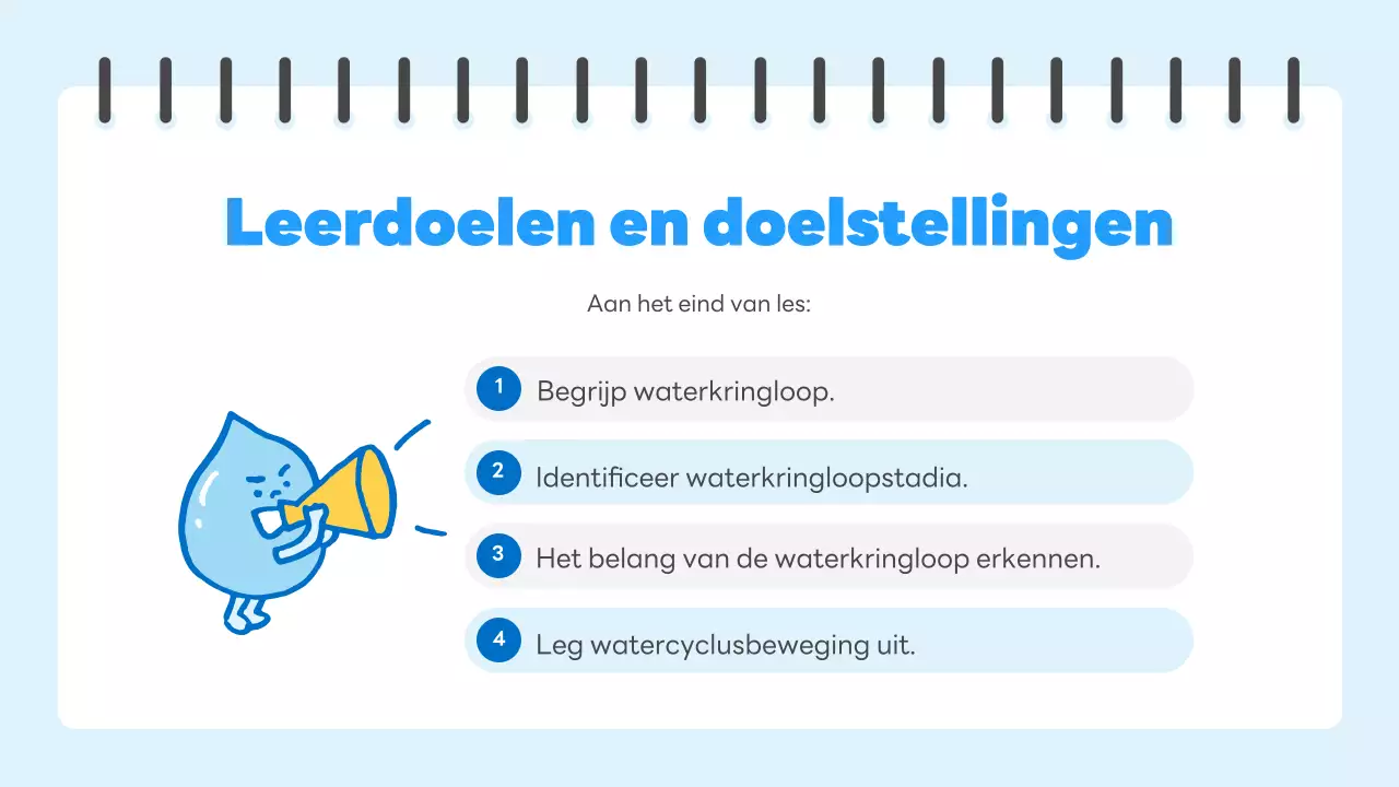 blauwe eenvoudige wetenschapsgids