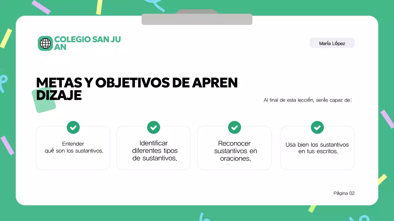 Material de clase del curso de gramática moderna azul