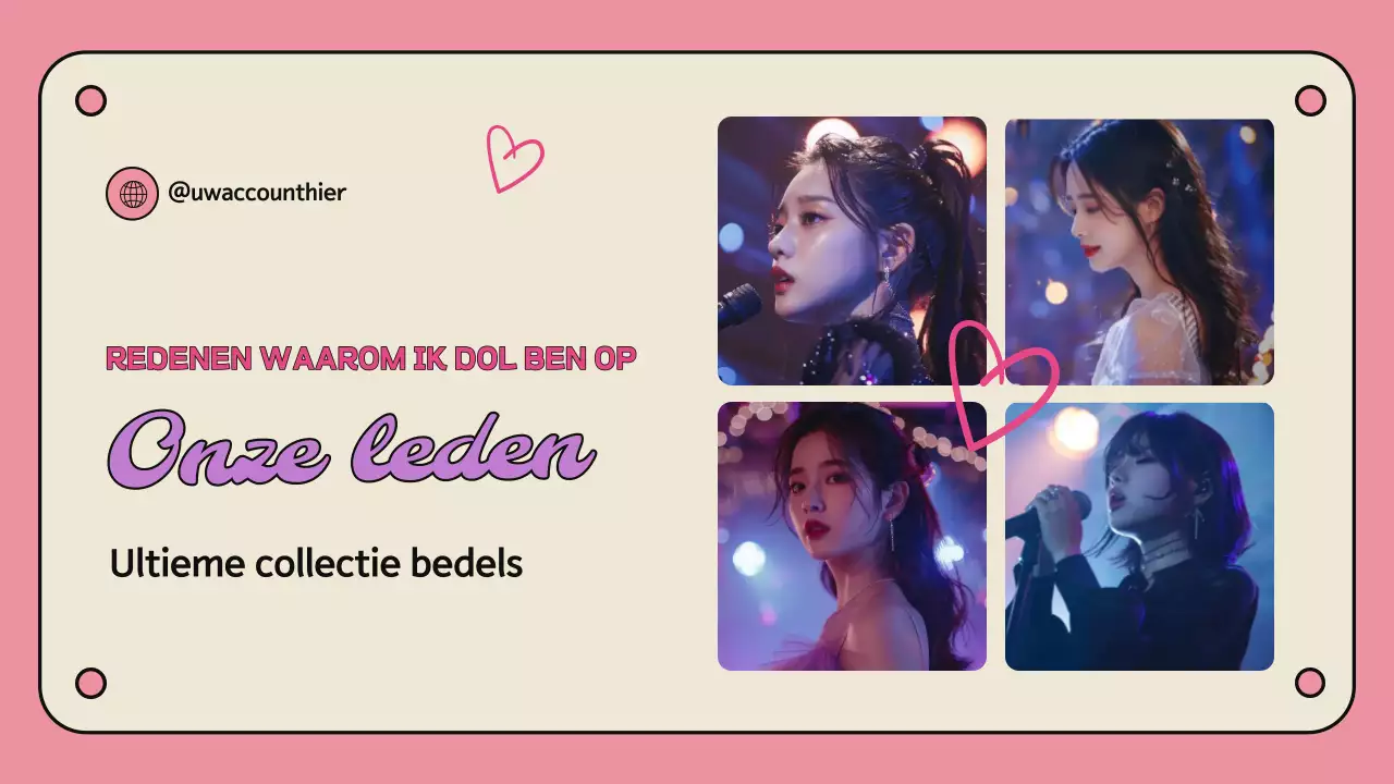 Roze Trendy Fandom Promotie