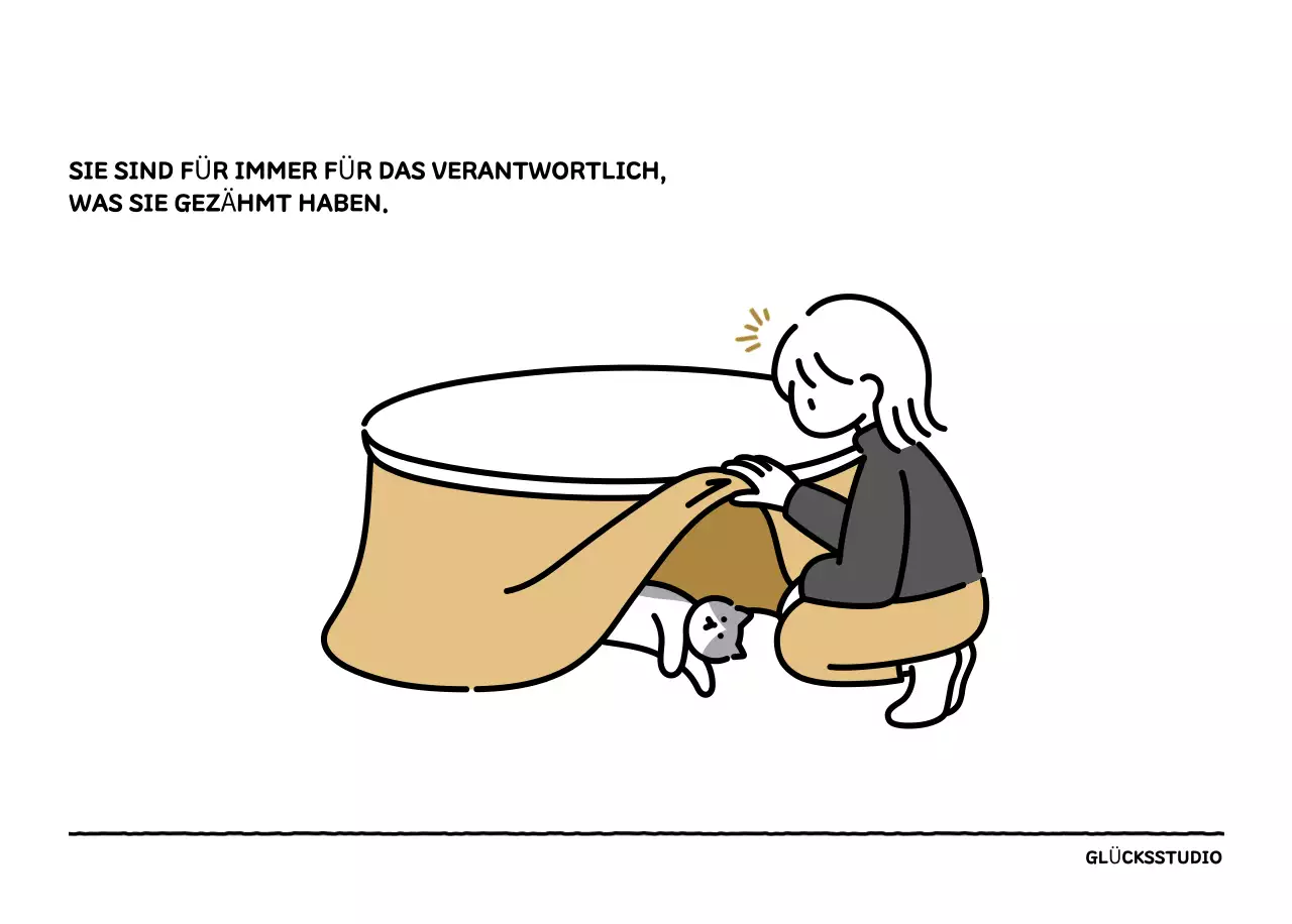 Illustrierter Kalender mit schönem Linienstil