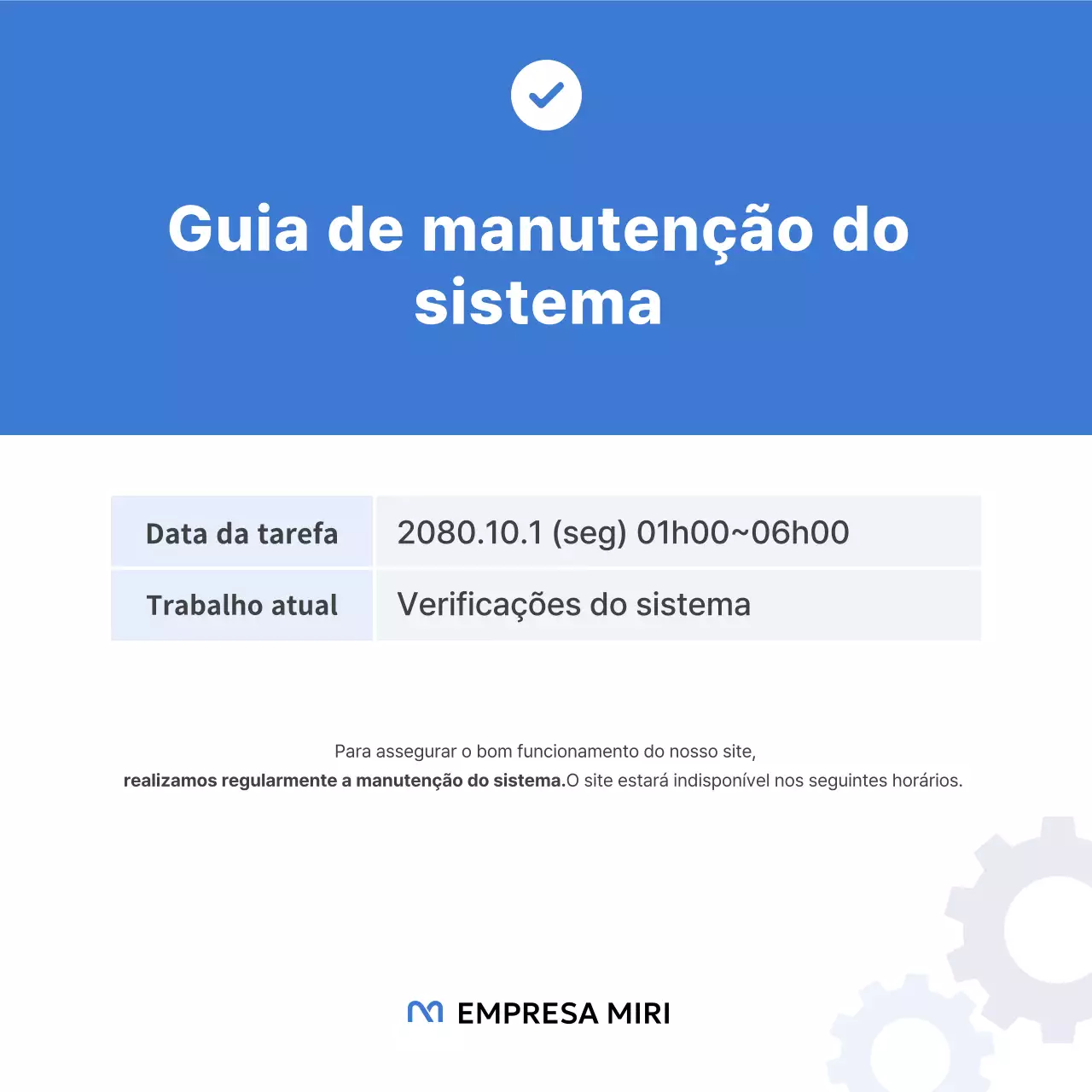 Anúncios simples azuis