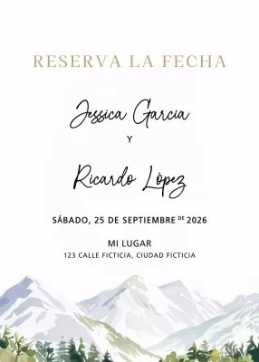 Invitación de boda elegante beige
