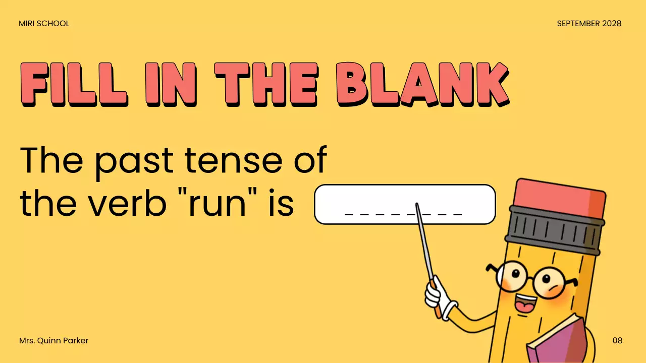 Beige Comic Quiz Announcement Presentation