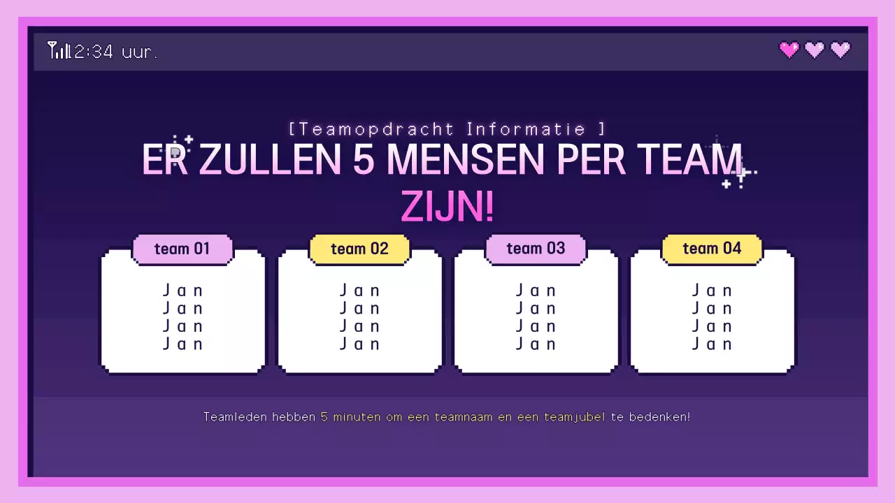 Pink Retro Trainingsgids voor op de werkplek