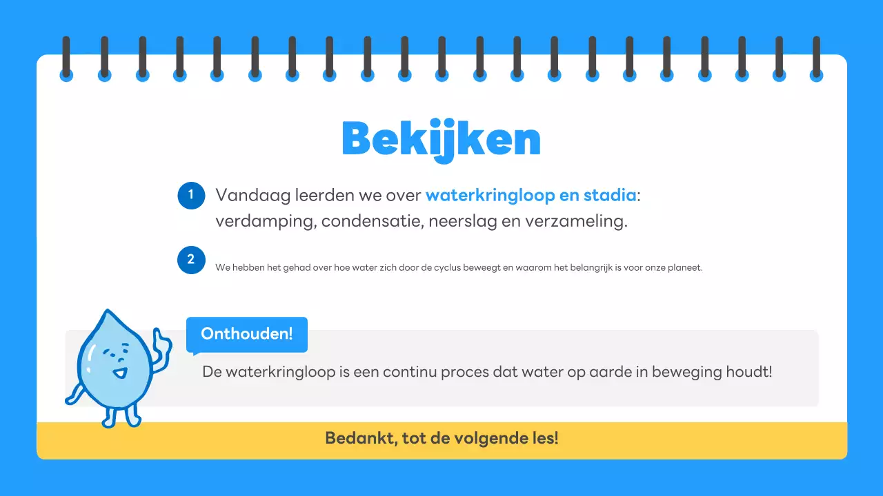 blauwe eenvoudige wetenschapsgids