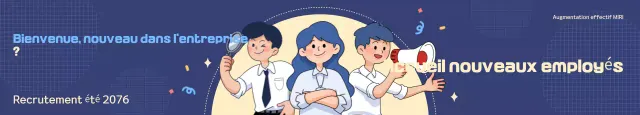 Bienvenue à l'annonce d'une nouvelle embauche chez les jaunes et bleus