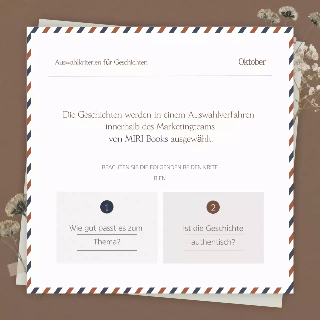 Eine einfache Herbstgeschichte in Braun zur Werbung für Ihre Veranstaltung