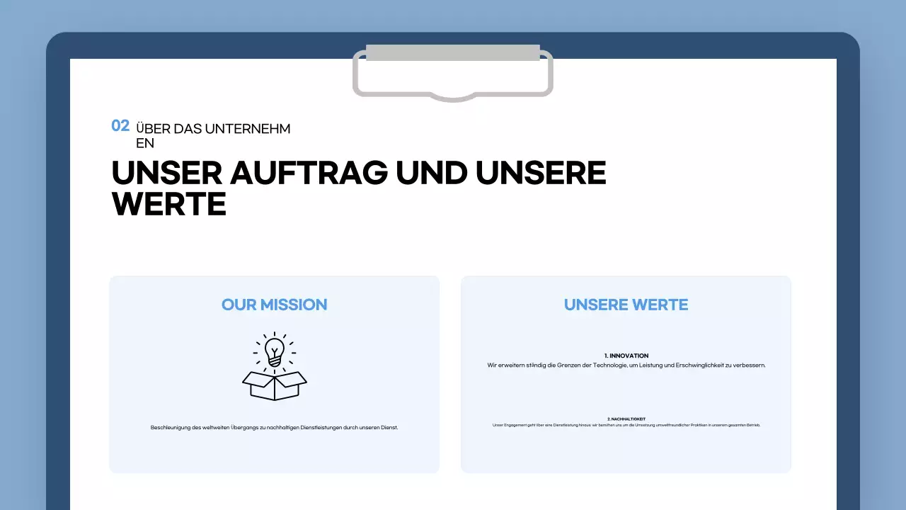 blue modern onboarding guide
