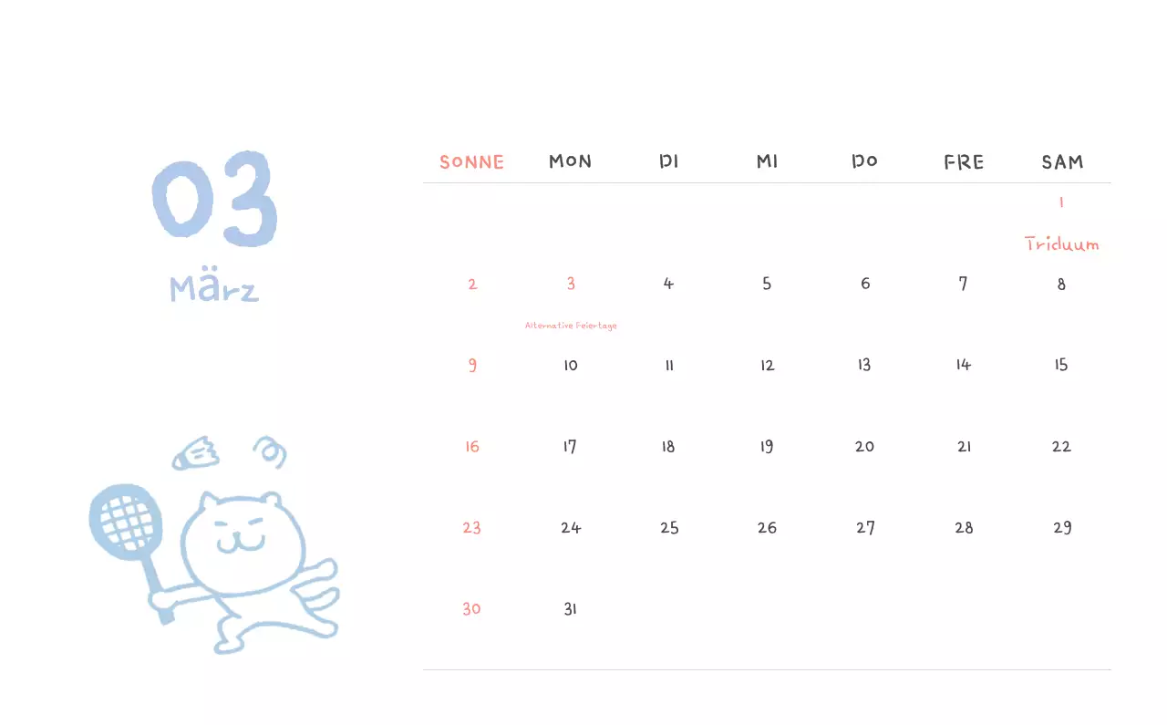 Tageskalender aus Elfenbein