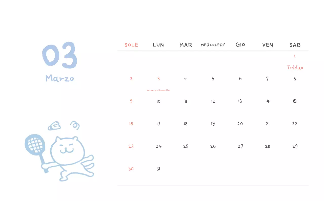 Calendario giornaliero in avorio