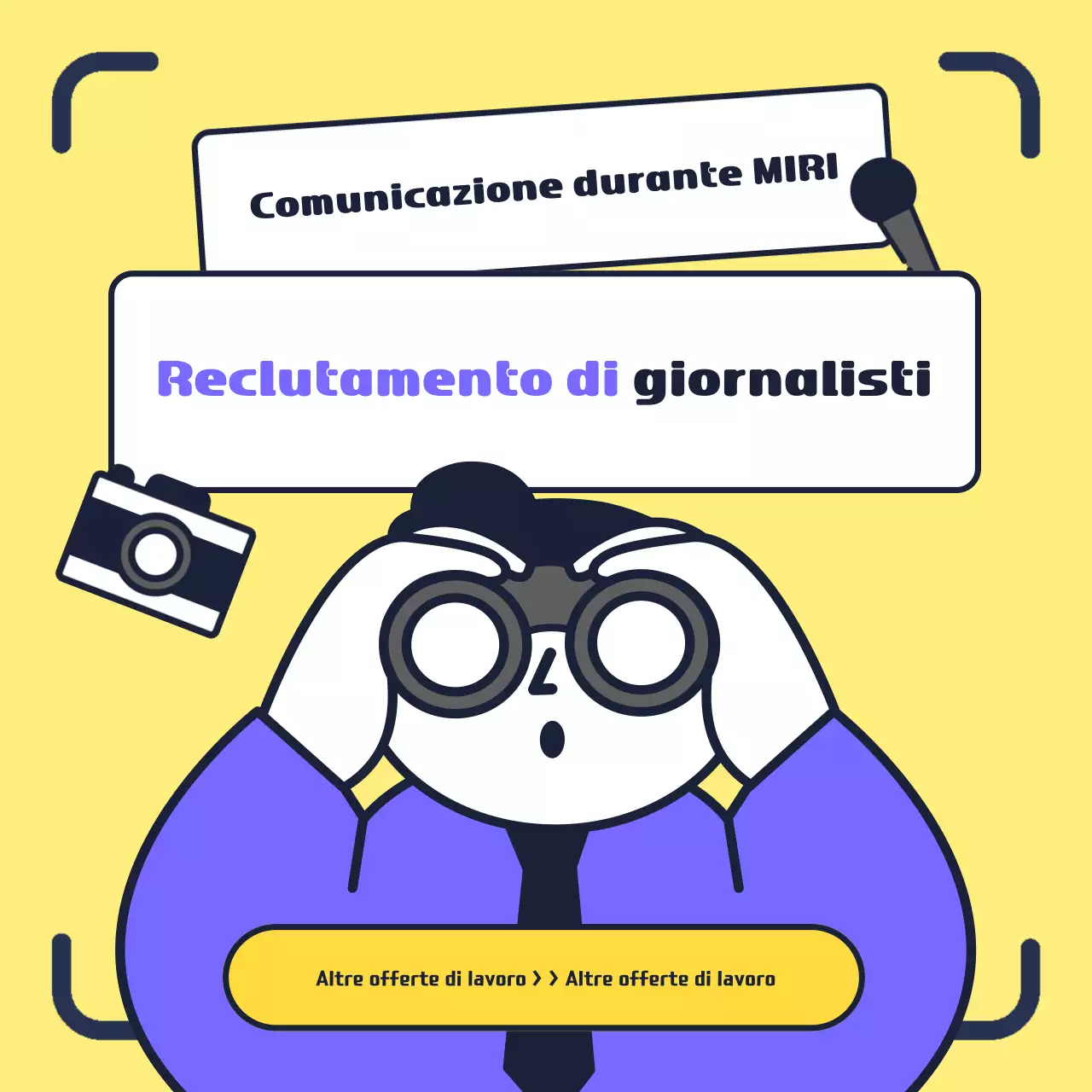Cercasi giornalisti per lo sviluppo di un quartiere giallo e ordinato