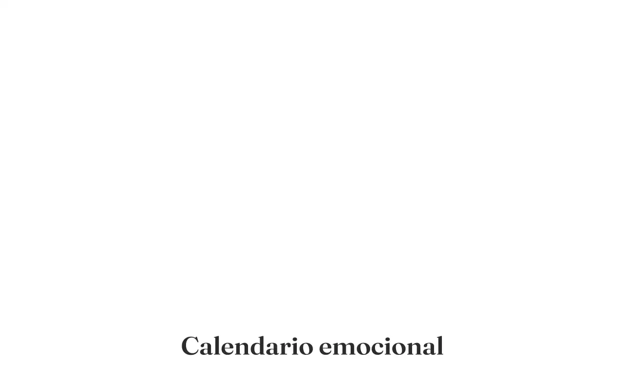 Calendario minimalista degradado