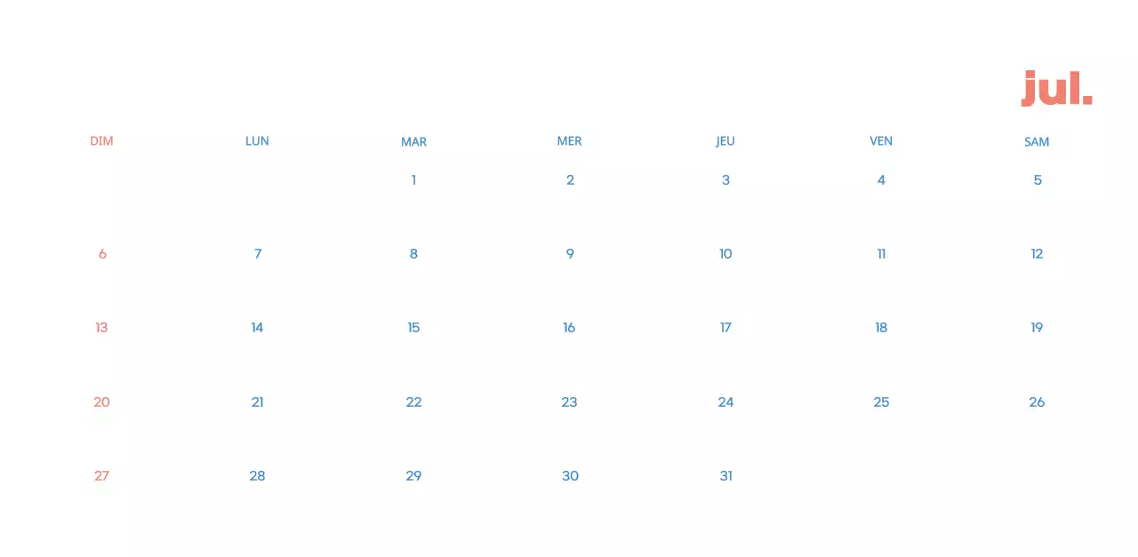 Calendrier d'entreprise avec de jolies illustrations