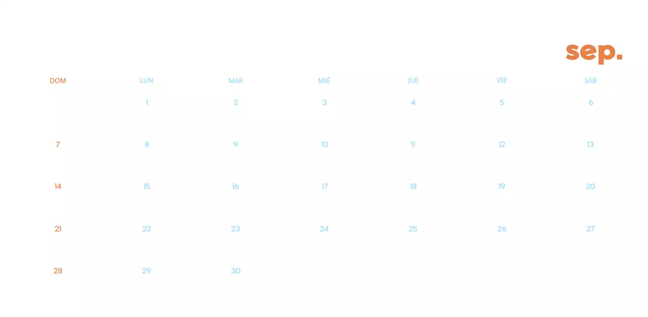 Calendario comercial con simpáticas ilustraciones