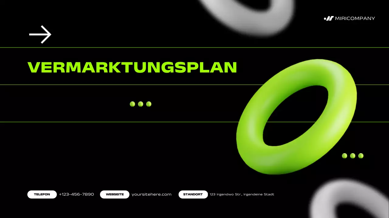 Green Bold Marketingplan