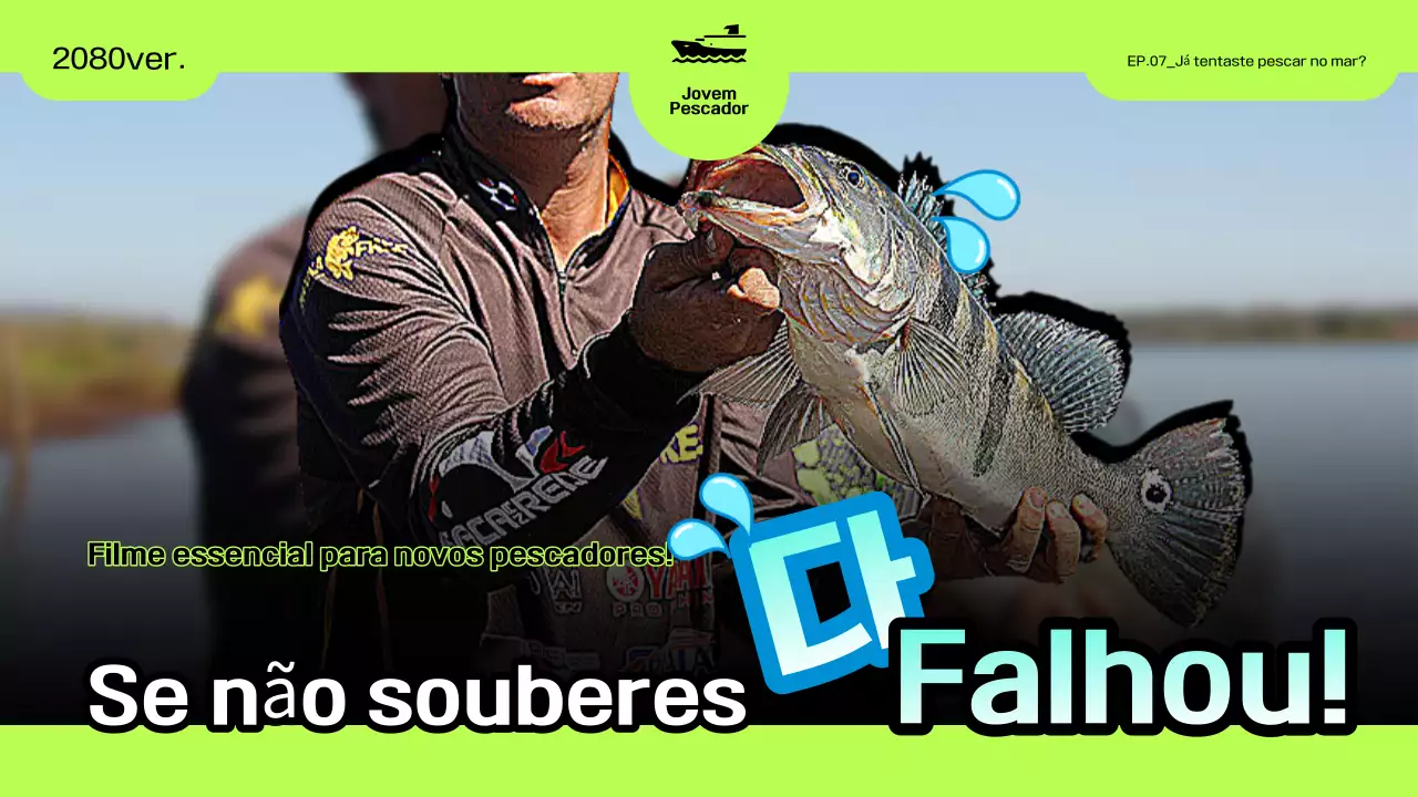 Promover a pesca com sabor a garrafa de néon