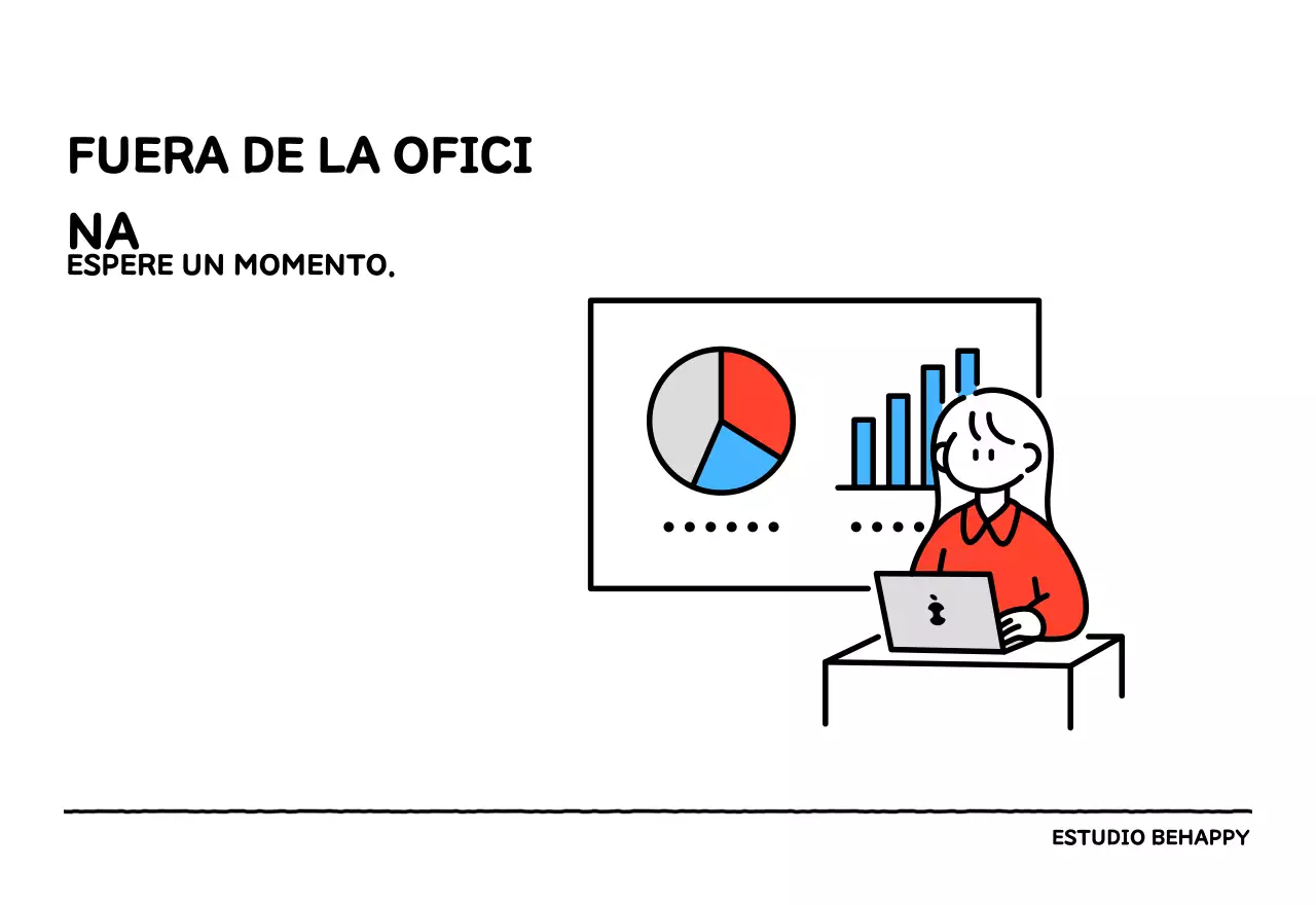 Calendario ilustrado con un bonito estilo de líneas