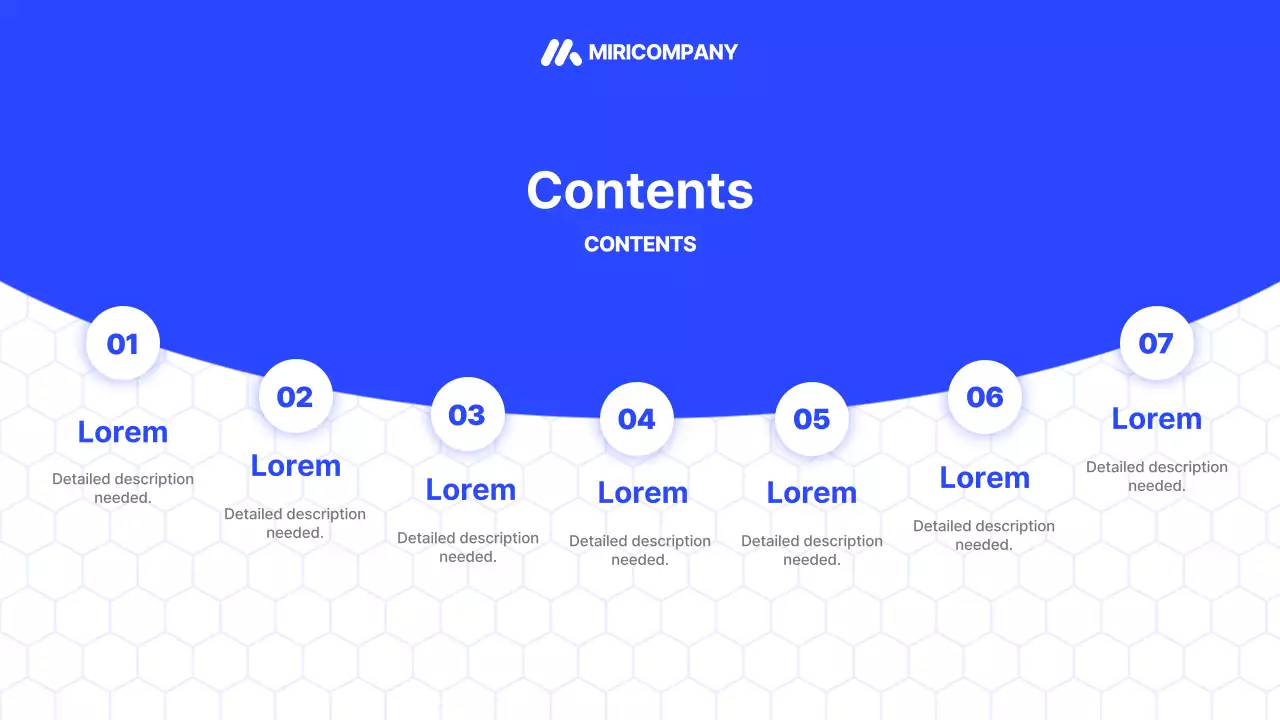 Apresentação de negócios moderna azul