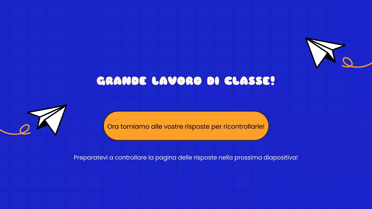 Presentazione della scuola con Quiz giocosi blu