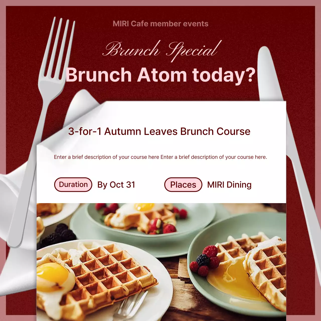 Wine Modern Autumn Promotion Instagram Carousel