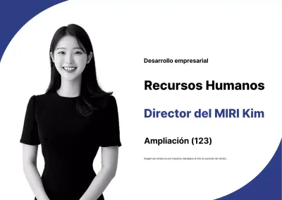 Sencilla tarjeta de presentación de empleado en blanco y negro