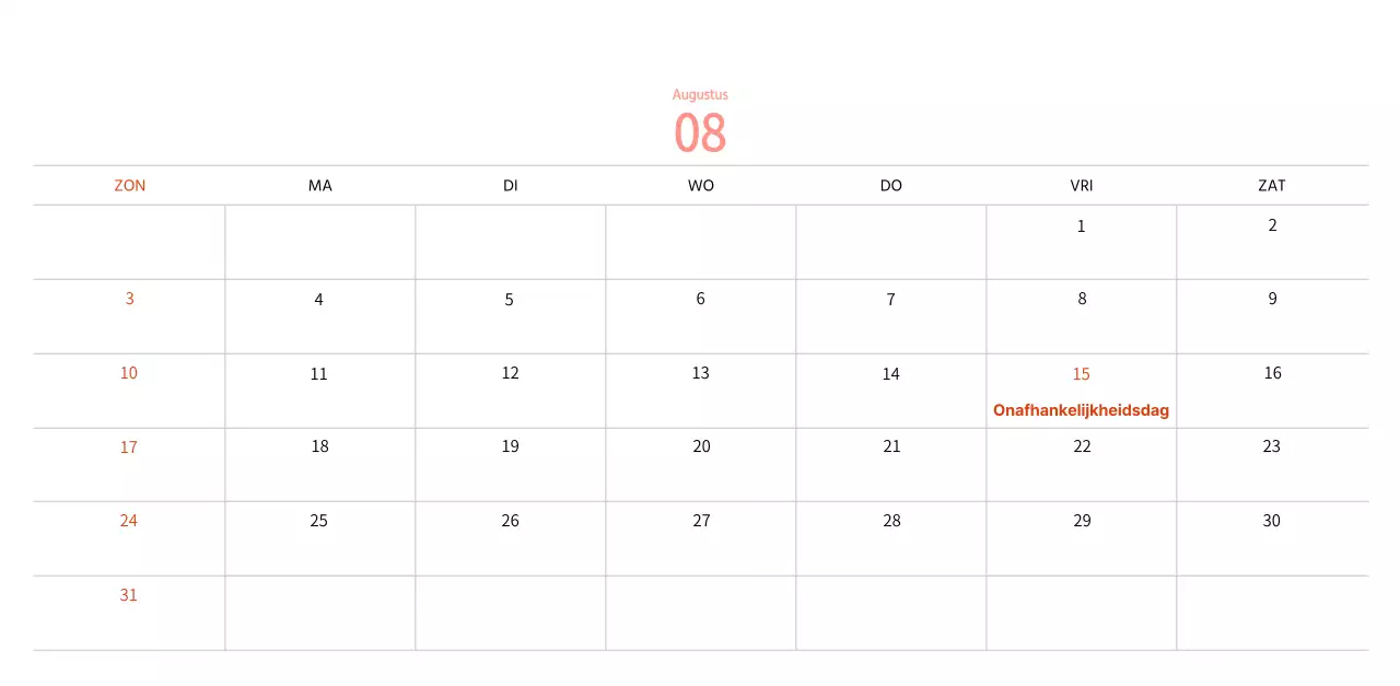 Stempelillustraties met een warm concept