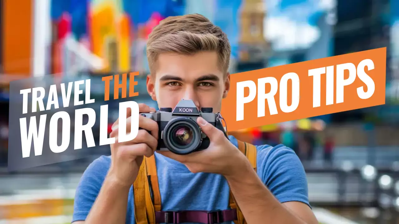 Orange Trendy Travel Guide YouTube Thumbnail