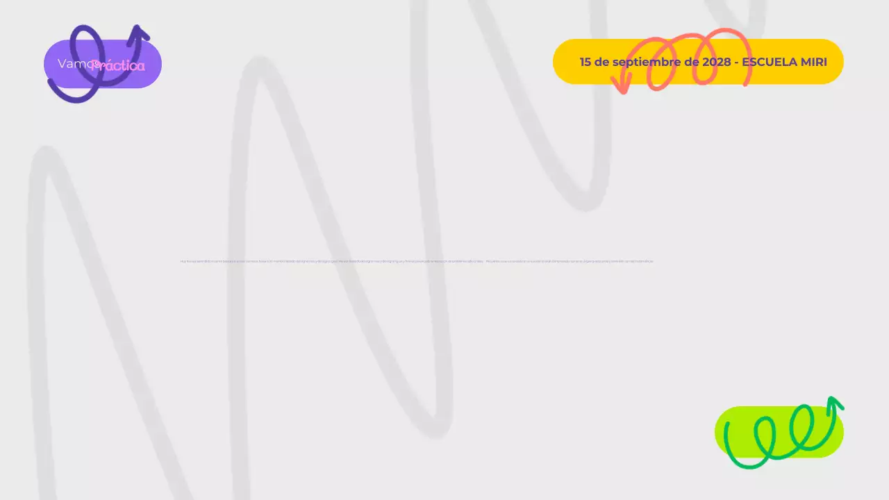 Presentación lúdica morada para clase de matemáticas