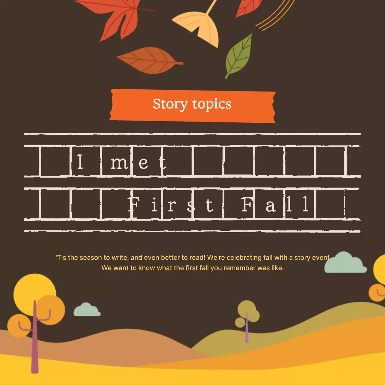 Brown Rustic Story Event Instagram Carousel