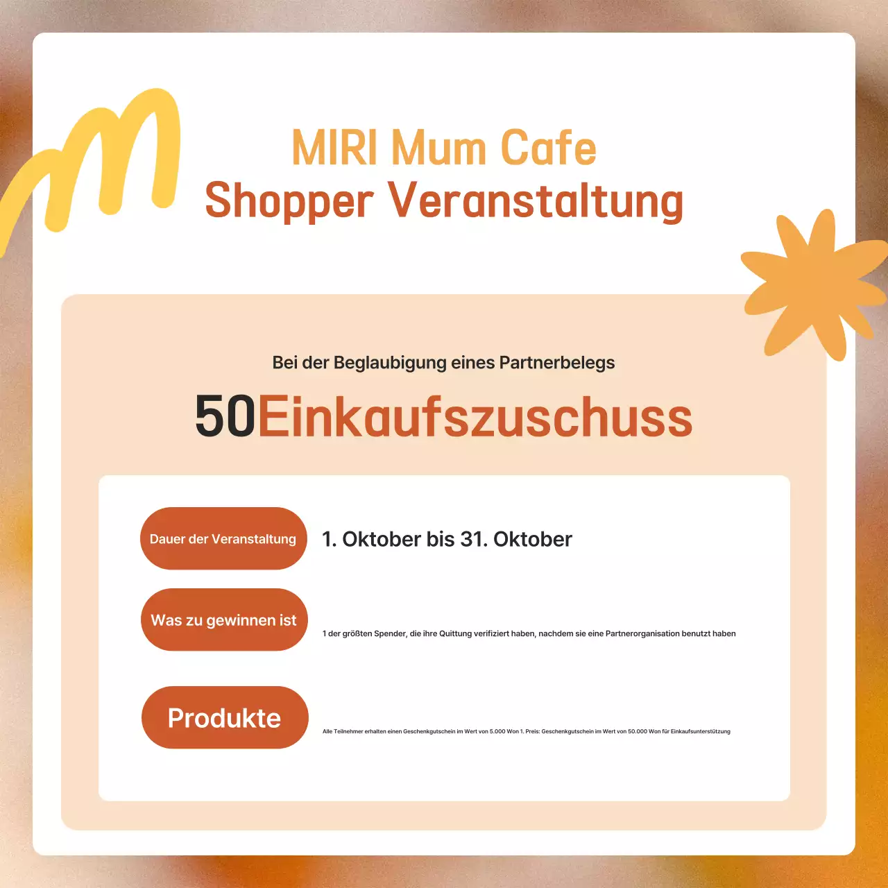 Orange Modern Autumn Event