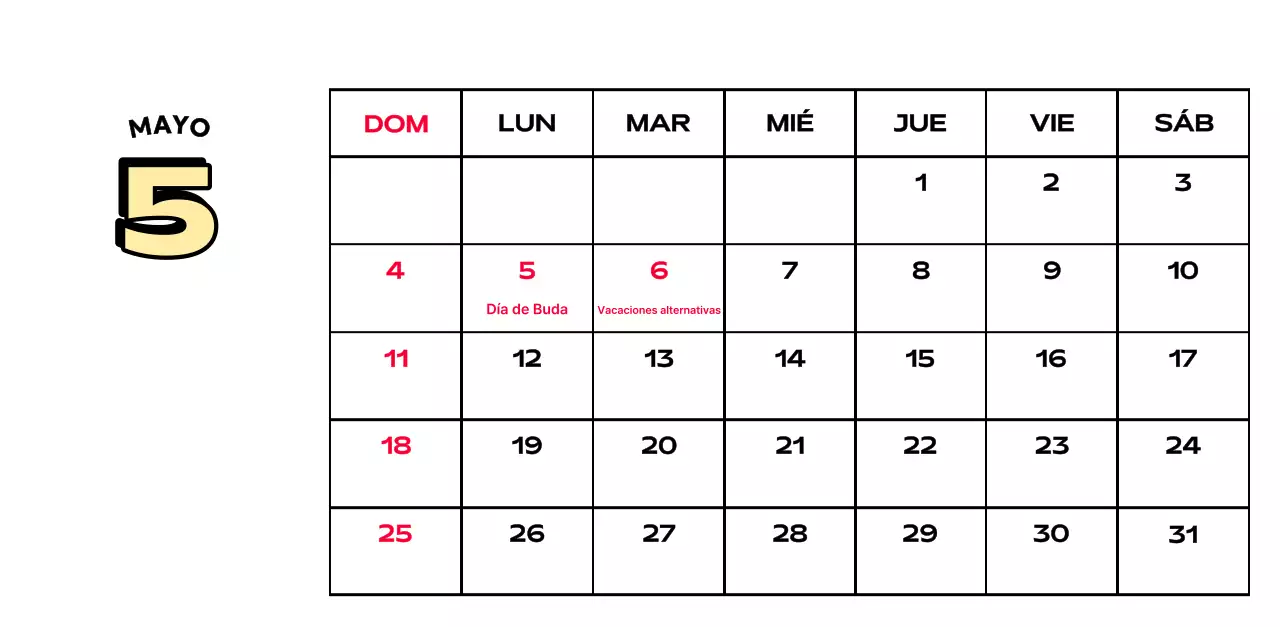 Coloridos calendarios con diversas ilustraciones retro