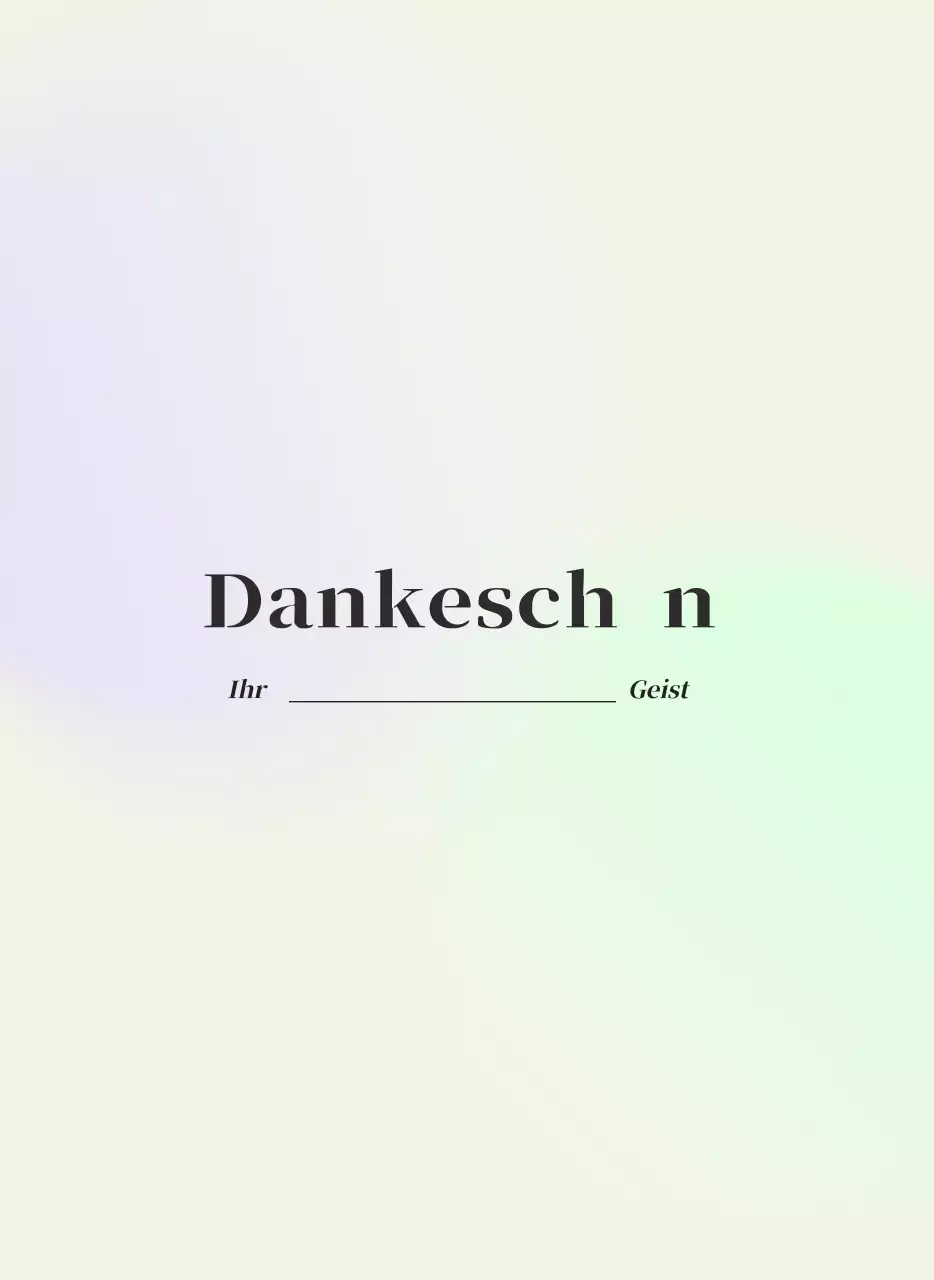 Minimalistischer Kalender mit Farbverlauf