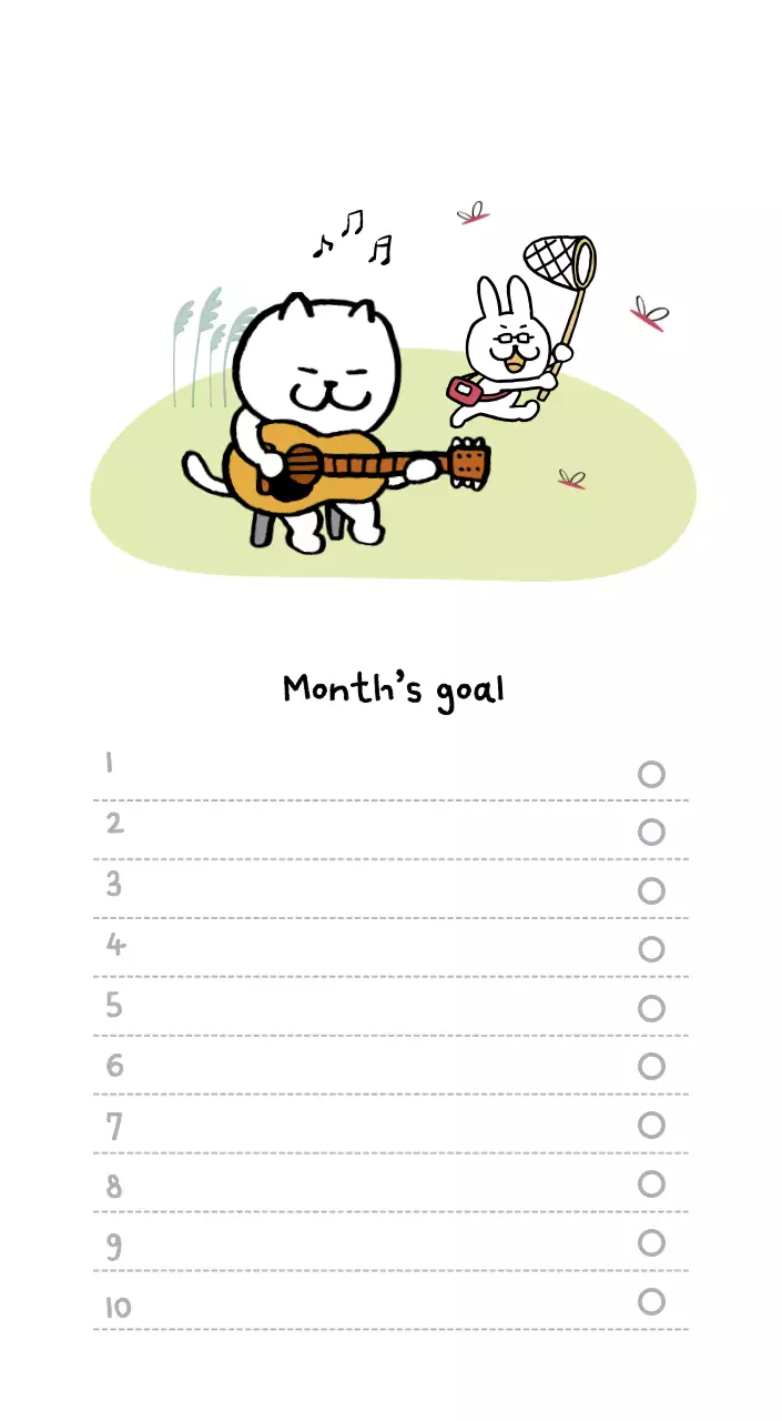 Ivory Cozy Daily Calendar