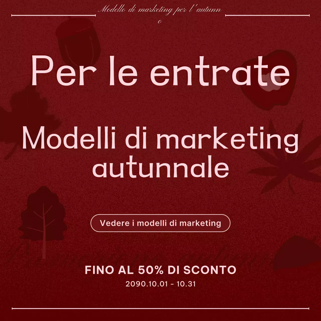 Una carrellata di promozioni autunnali con punte di bordeaux e rosa