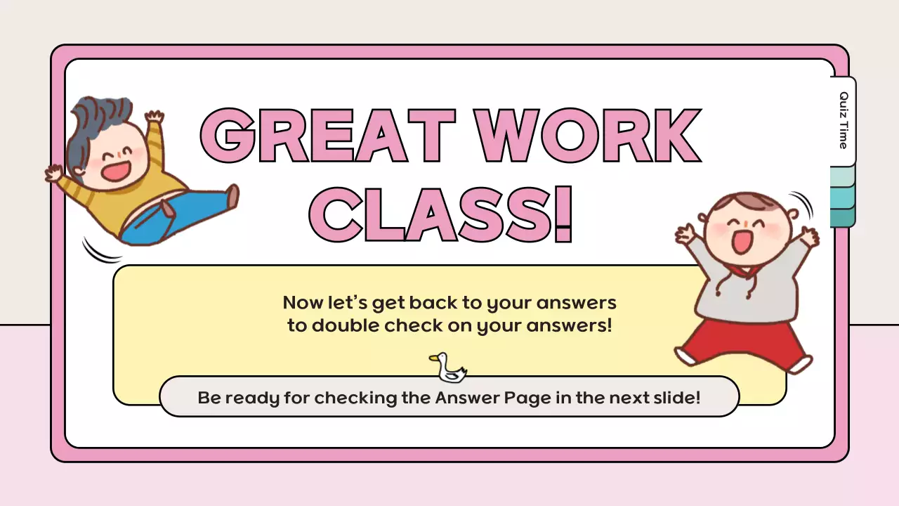Pink Playful Quiz Guide Presentation