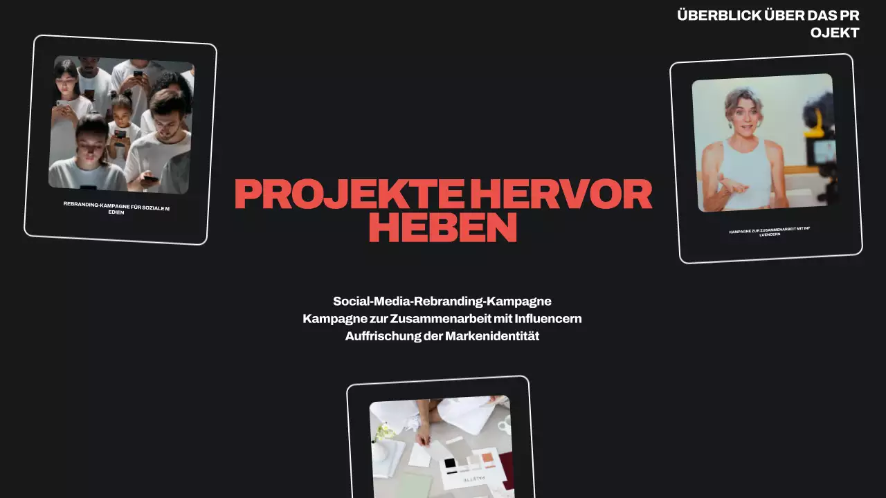 schwarz modernes Portfolio Lebenslauf