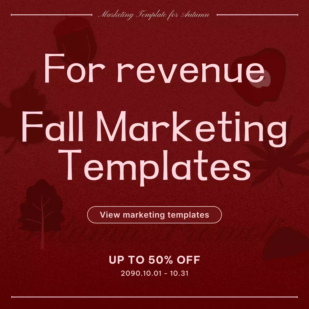 Wine Modern Autumn Promotion Instagram Carousel