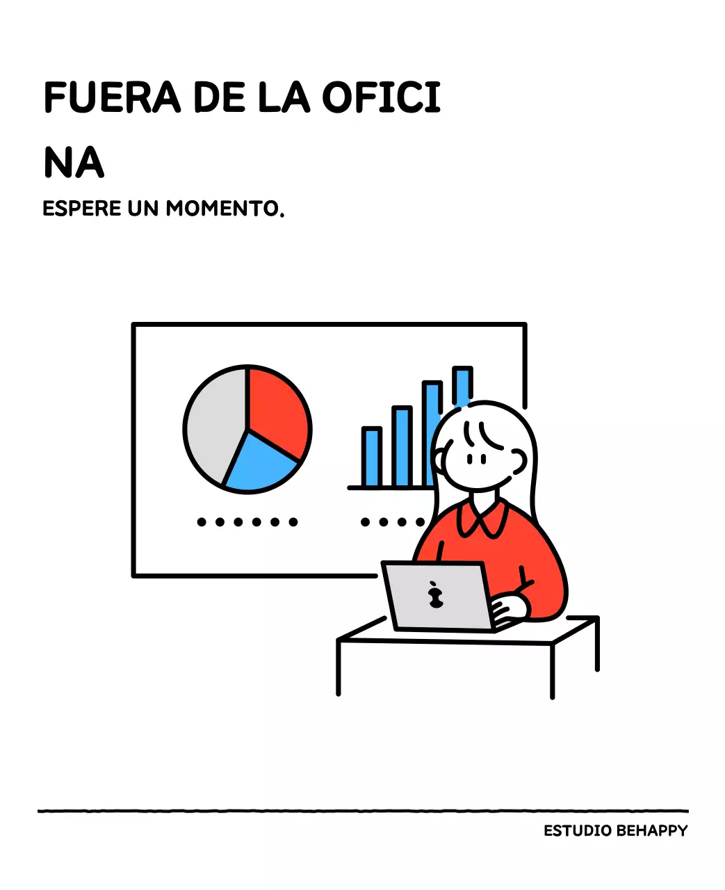 Calendario ilustrado con un bonito estilo de líneas