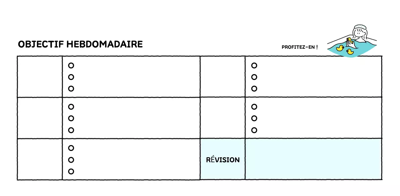 Calendrier illustré avec un joli style de lignes