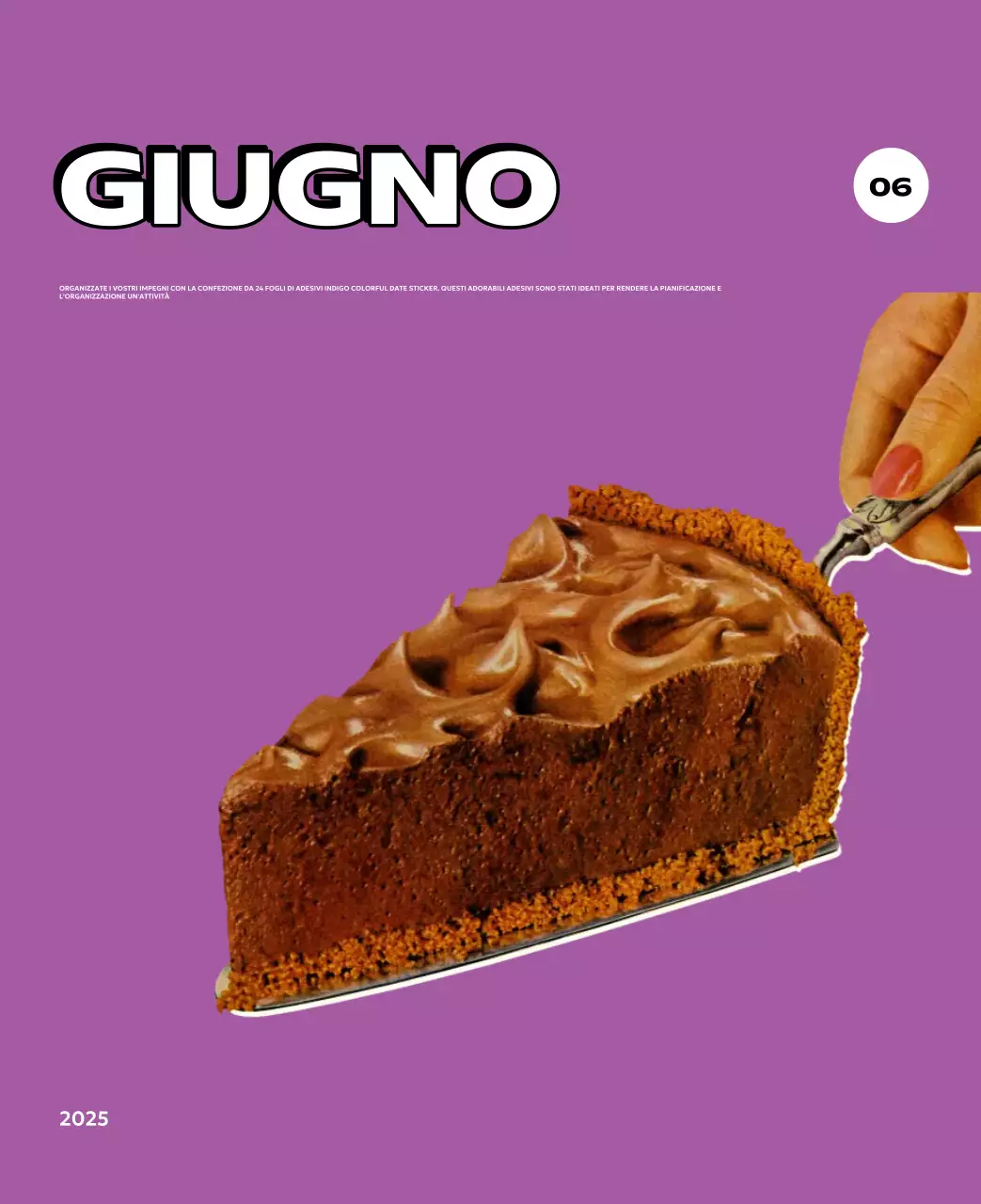 Calendari colorati con una varietà di illustrazioni retrò