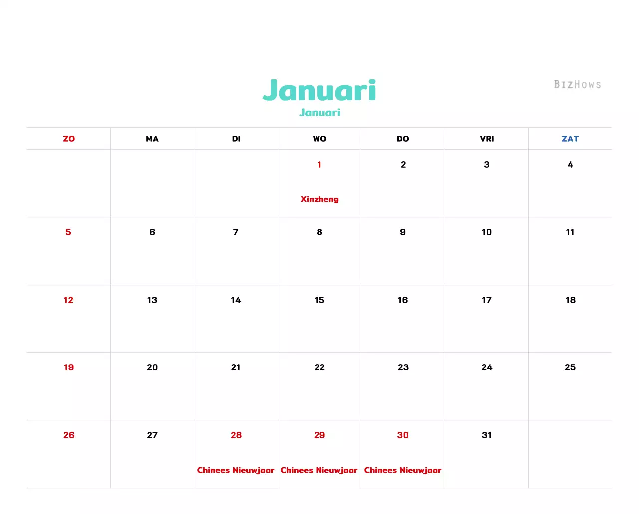 Nieuwjaarskalender met een warme geïllustreerde uitstraling