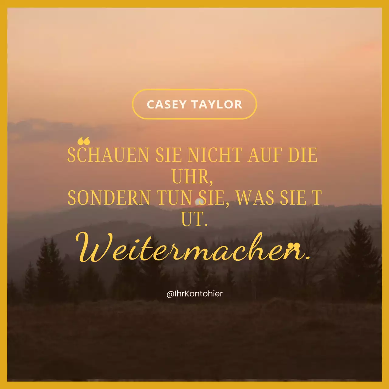 Orange Ästhetik Motivierende Zitate Soziale Medien Quadrate