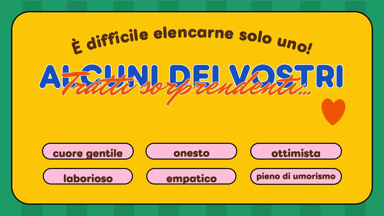 presentazione di compleanno giallo retrò